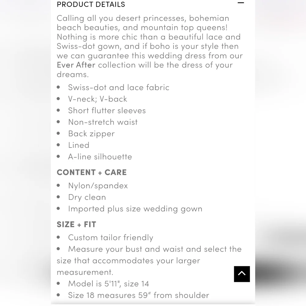 Torrid boho wedding gown - Picture 6 of 7